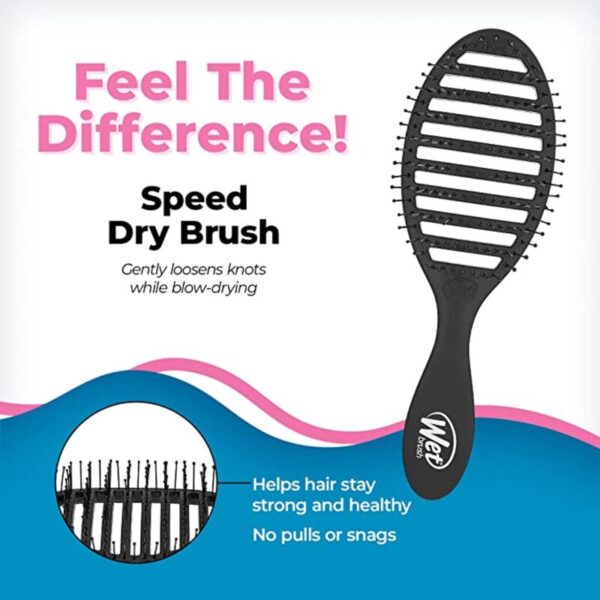 Wet Brush Speed Dry Detangler- Black Hair Brush - Image 5