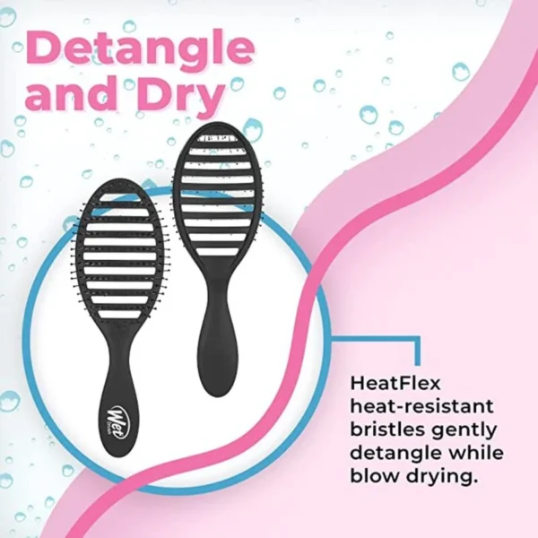 Wet Brush Speed Dry Detangler- Black Hair Brush - Image 4