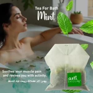 mint bath tea – refreshing energy & skin revitalization