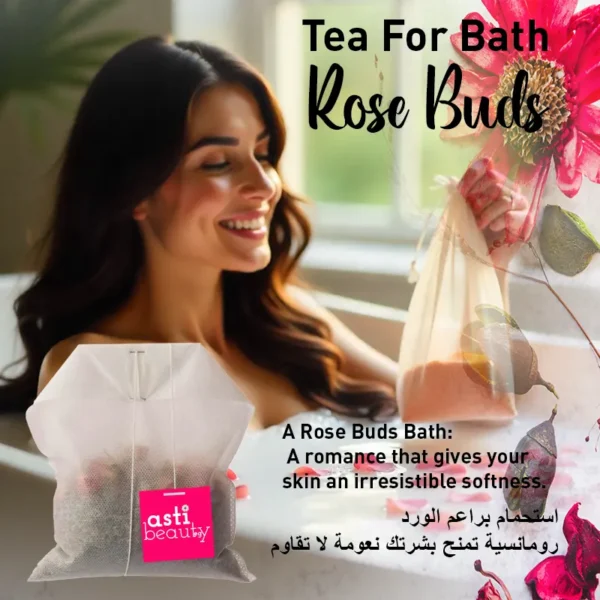 rose buds bath tea – romantic relaxation & skin nourishment