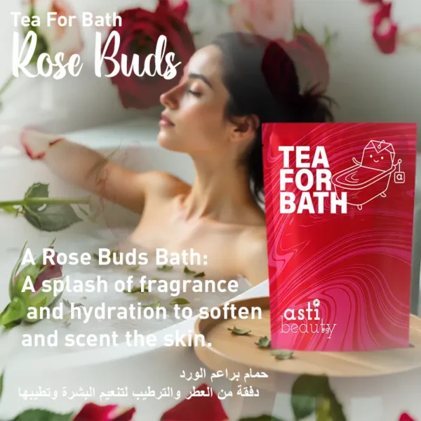 rose buds bath tea – romantic relaxation & skin nourishment