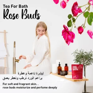 rose buds bath tea – romantic relaxation & skin nourishment