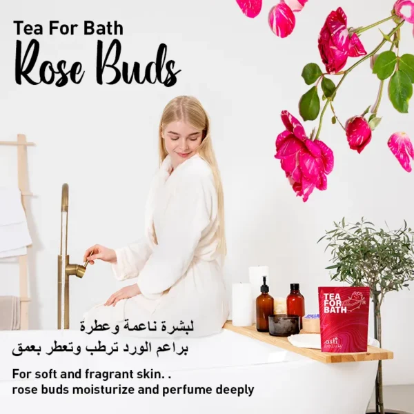 rose buds bath tea – romantic relaxation & skin nourishment