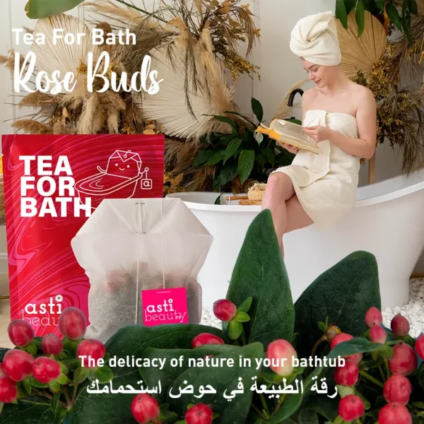 rose buds bath tea – romantic relaxation & skin nourishment