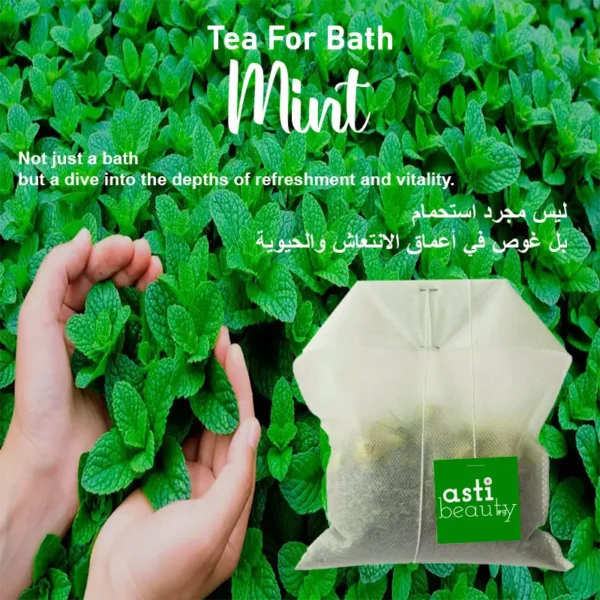 mint bath tea – refreshing energy & skin revitalization
