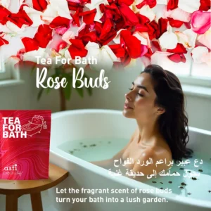 rose buds bath tea – romantic relaxation & skin nourishment
